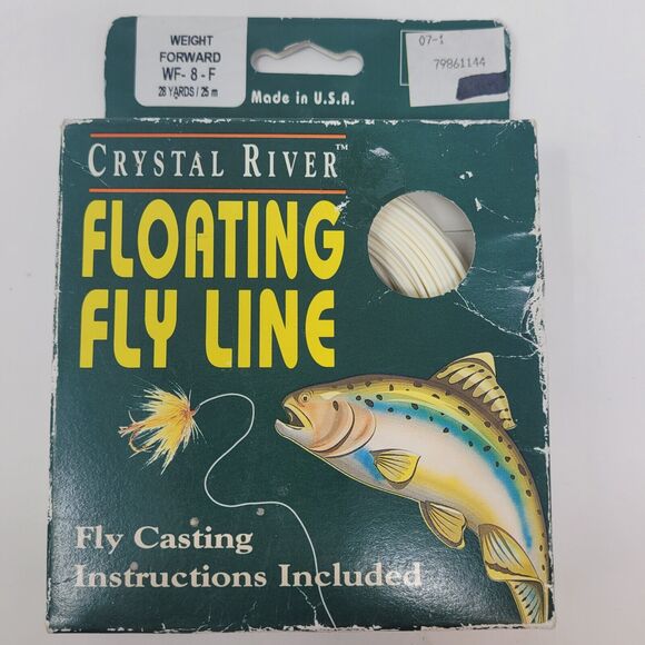 28 Yards #WF-8F Crystal River Floating Fly Line With Instructions Mint In Box - Picture 1 of 4